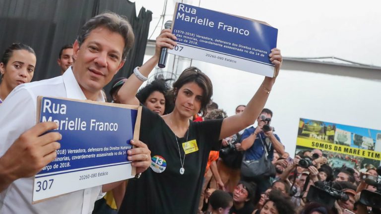 Mareenses recebem o candidato Fernando Haddad