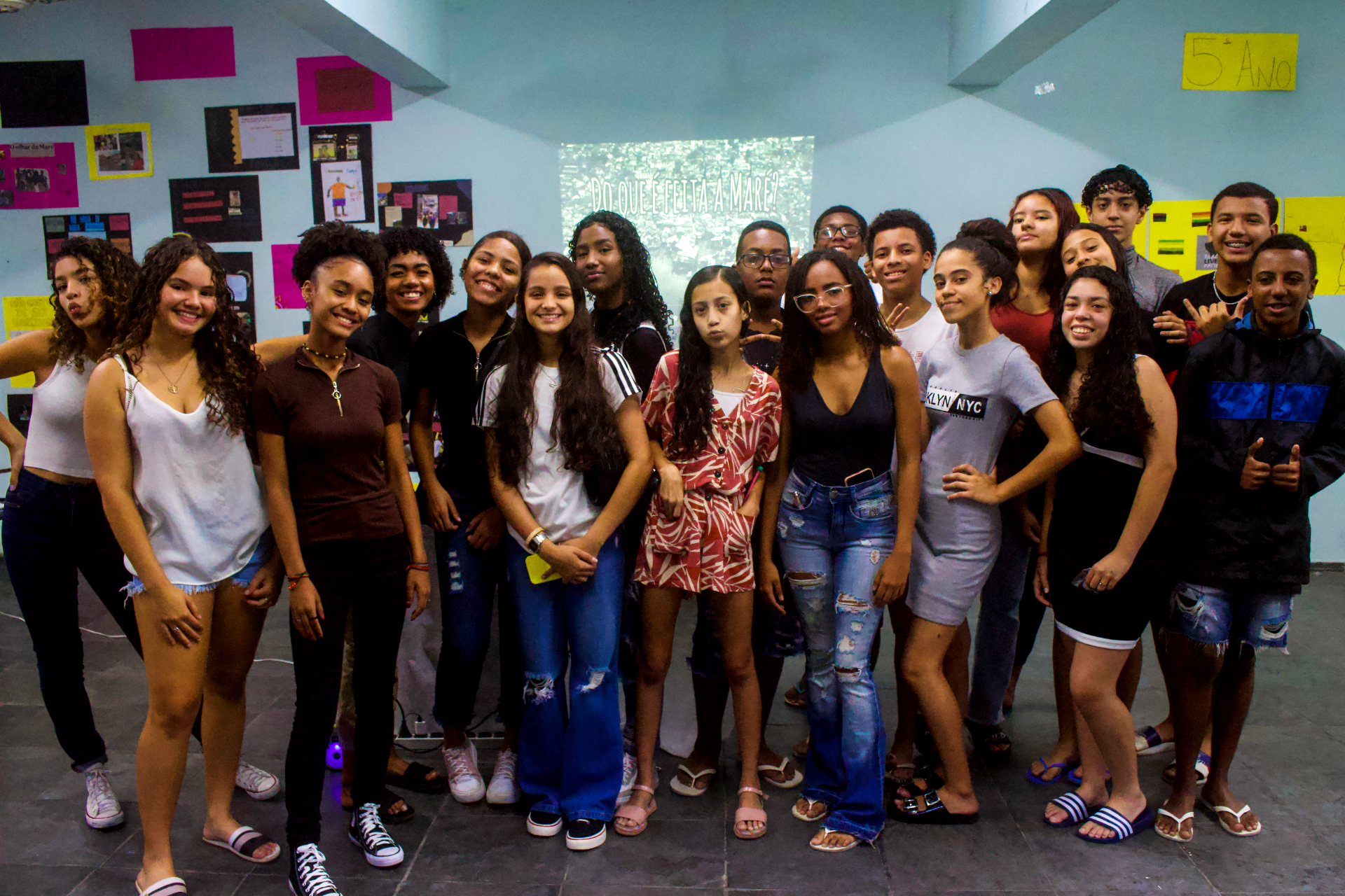 Adolescentes mostram seus trabalhos no Prep de Portas Abertas