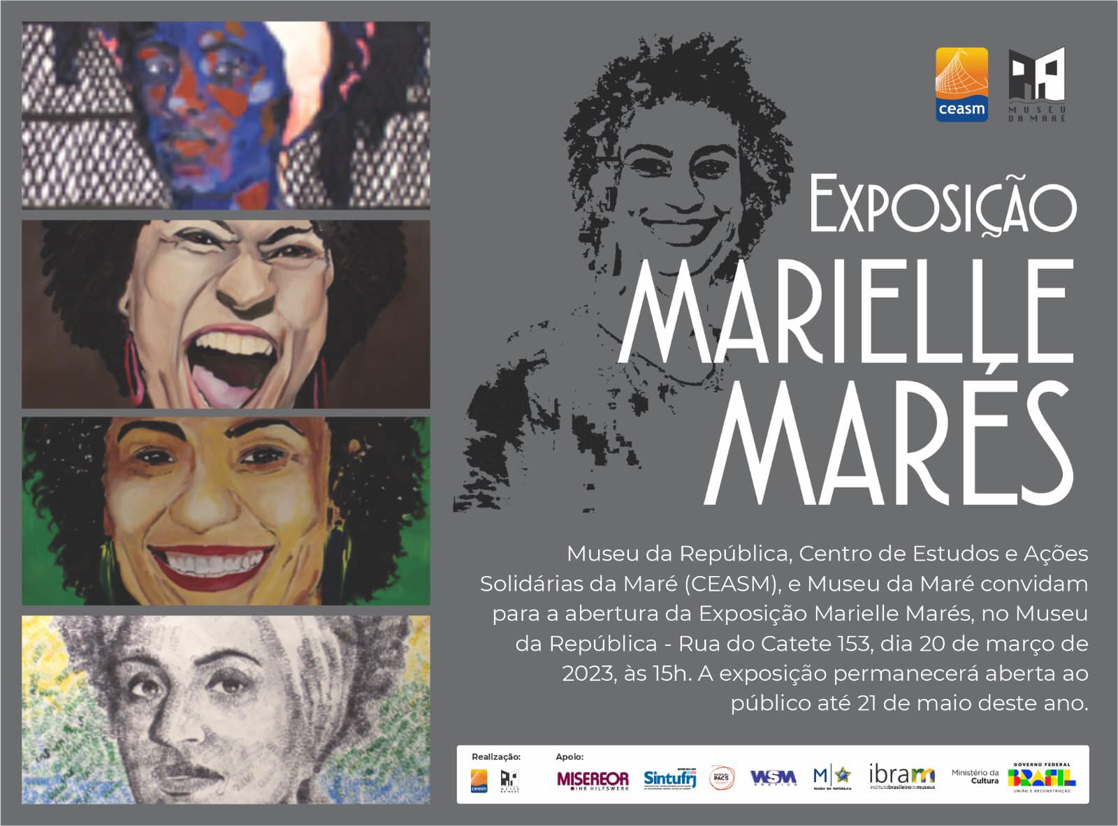 Museu da Maré leva exposição sobre Marielle para o Palácio do Catete